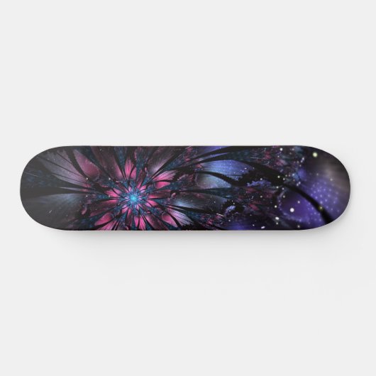 Abstracte fractale bloem. persoonlijk skateboard (Horizontaal)