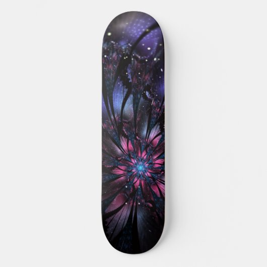 Abstracte fractale bloem. persoonlijk skateboard (Voorkant)