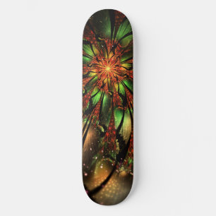 Abstracte fractale bloem. persoonlijk skateboard