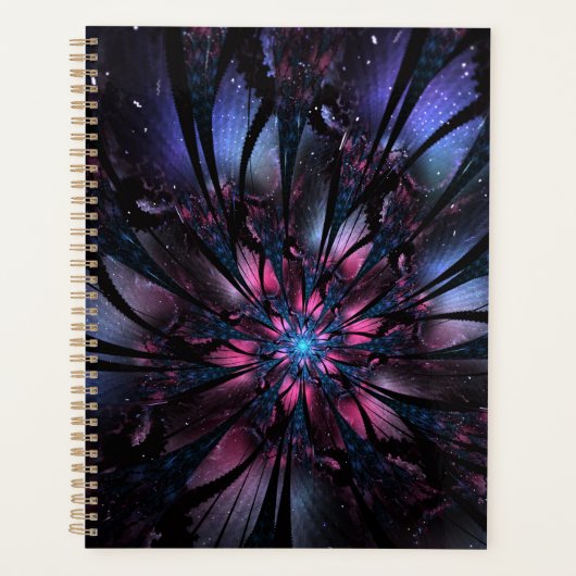 Abstracte fractale bloem. planner (Voorkant)