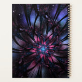 Abstracte fractale bloem. planner (Achterkant)