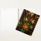Abstracte fractale bloem. planner (Display)