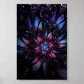 Abstracte fractale bloem. poster (Voorkant)