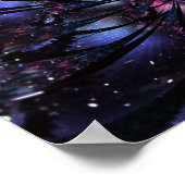 Abstracte fractale bloem. poster (Hoek)