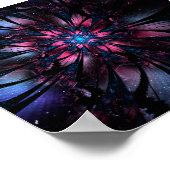 Abstracte fractale bloem. poster (Hoek)