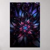 Abstracte fractale bloem. poster (Voorkant)