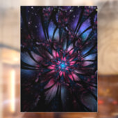 Abstracte fractale bloem. raamsticker (Vel 2)