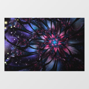 Abstracte fractale bloem. raamsticker