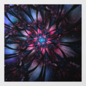 Abstracte fractale bloem. raamsticker (Vel)