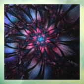 Abstracte fractale bloem. raamsticker (Vel 3)