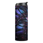 Abstracte fractale bloem. thermosbeker (Gedraaid links)