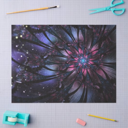 Abstracte fractale bloem. tissuepapier (Craft)