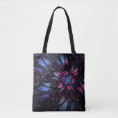 Abstracte fractale bloem. tote bag (Voorkant)