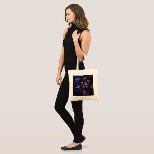 Abstracte fractale bloem. tote bag (Voorkant (model))