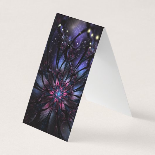 Abstracte fractale bloem. visitekaartje (Voorkant)