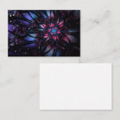 Abstracte fractale bloem. visitekaartje (Voorkant / Achterkant)