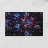 Abstracte fractale bloem. visitekaartje (Voorkant)