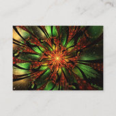 Abstracte fractale bloem. visitekaartje (Voorkant)