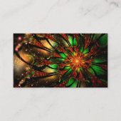 Abstracte fractale bloem. visitekaartje (Voorkant)