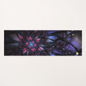 Abstracte fractale bloem. yogamat (Voorkant (horizontaal))
