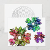 abstracte fractale bloemen 2D Briefkaart (Voorkant / Achterkant)