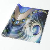 Abstracte fractale fantasie cadeaupapier (Uitgerold)