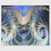 Abstracte fractale fantasie cadeaupapier (Vlak)