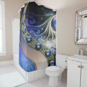 Abstracte fractale fantasie douchegordijn (In situ)