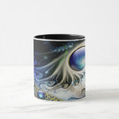 Abstracte fractale fantasie mok (Midden)