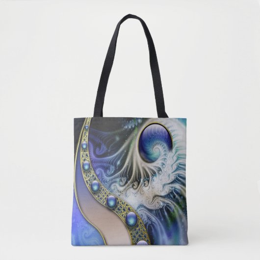 Abstracte fractale fantasie tote bag (Voorkant)