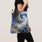 Abstracte fractale fantasie tote bag (Dichtbij)