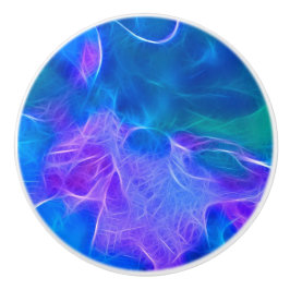 Abstracte fractale kunst keramische knop