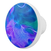 Abstracte fractale kunst keramische knop (Rechts)