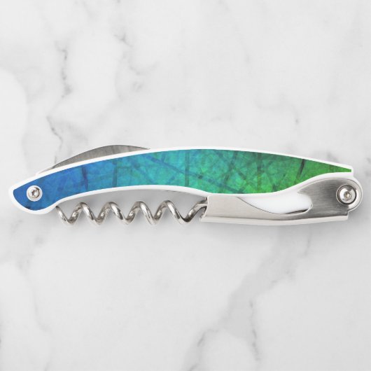 Abstracte fractale kunst kurkentrekker (Achterkant)