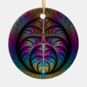 Abstracte fractale kunst met levendige structuur keramisch ornament (Voorkant)