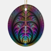 Abstracte fractale kunst met levendige structuur keramisch ornament (Links)