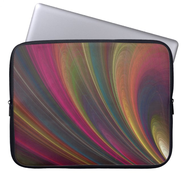 Abstracte Fractale Laptophoes Laptop Sleeve (Voorkant)