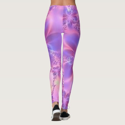 Abstracte fractale Leggings (Achterkant)