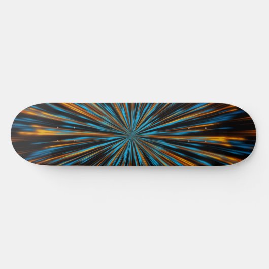 Abstracte fractale lichten persoonlijk skateboard (Horizontaal)