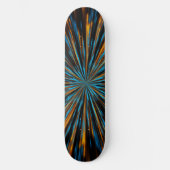 Abstracte fractale lichten persoonlijk skateboard (Voorkant)