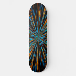 Abstracte fractale lichten persoonlijk skateboard