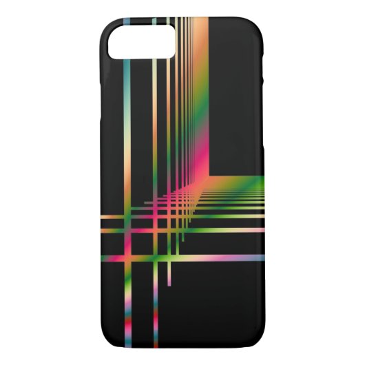 Abstracte fractale lijnen en kruisingen Case-Mate iPhone case (Achterkant)