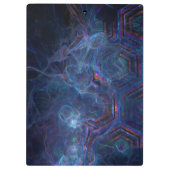 Abstracte fractale nevel en geometrische morf klembord (Achterkant)