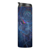 Abstracte fractale nevel en geometrische morf thermosbeker (Geroteerd rechts)