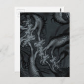 Abstracte fractale patronen en vormen. Fractal Art Briefkaart (Voorkant / Achterkant)