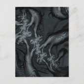 Abstracte fractale patronen en vormen. Fractal Art Briefkaart (Voorkant)