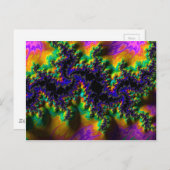 Abstracte fractale patronen en vormen. Fractal Art Briefkaart (Voorkant / Achterkant)