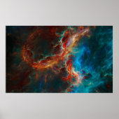 Abstracte fractale patronen en vormen. Infinite un Poster (Voorkant)