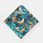 Abstracte fractale patronen servet (Hoek)