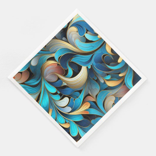 Abstracte fractale patronen servet (Hoek)